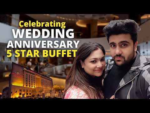 5 Start Buffet in Delhi | 1st Wedding Anniversary Celebration | Sahil Khanna | Crown Plaza Buffet