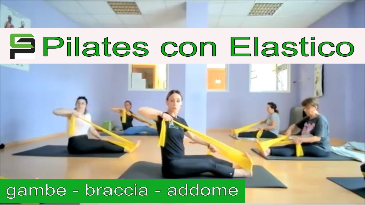 Pilates con banda elastica - tonificazione total body con elastico - workout completo