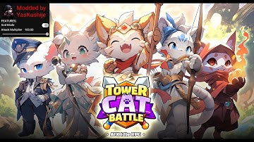 Tower Cat Battle: Idle Cat RPG Mod Gameplay