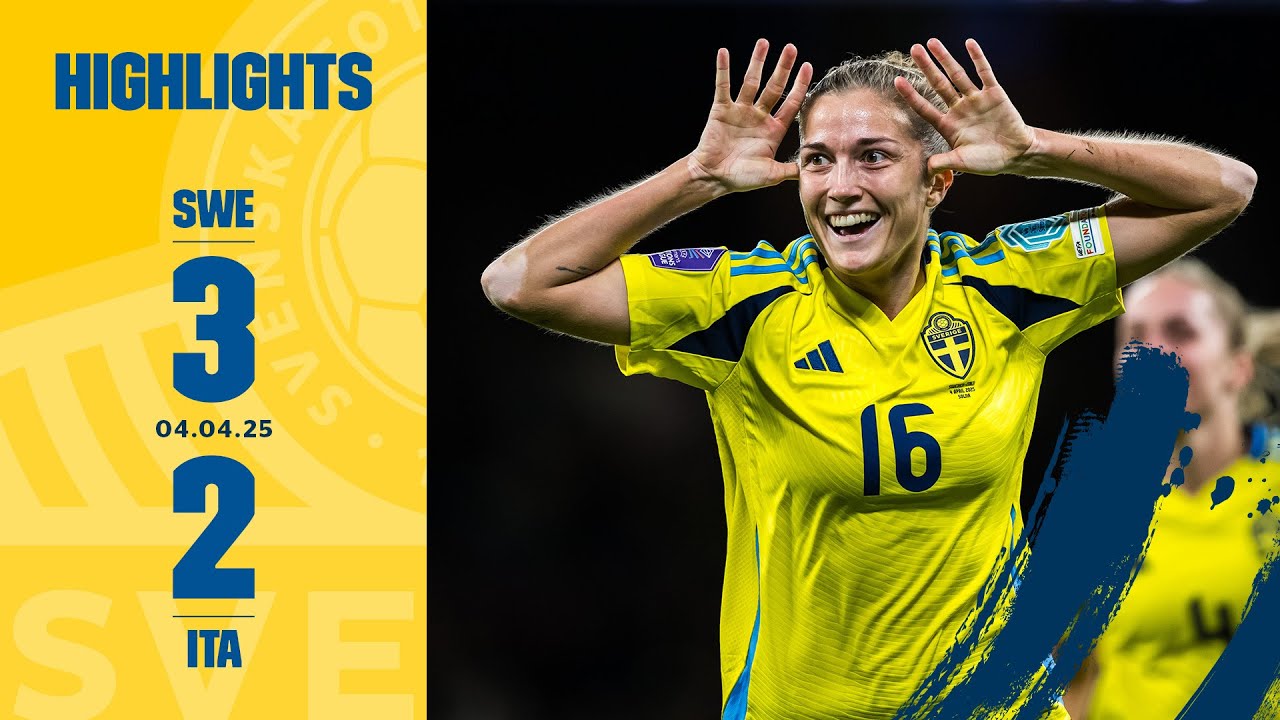 Angeldahl med drömmål! | Sverige – Italien 3-2 | Highlights