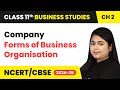 Company - Forms of Business Organisation | Class 11 Business Studies Ch 2 CBSE 2024-25