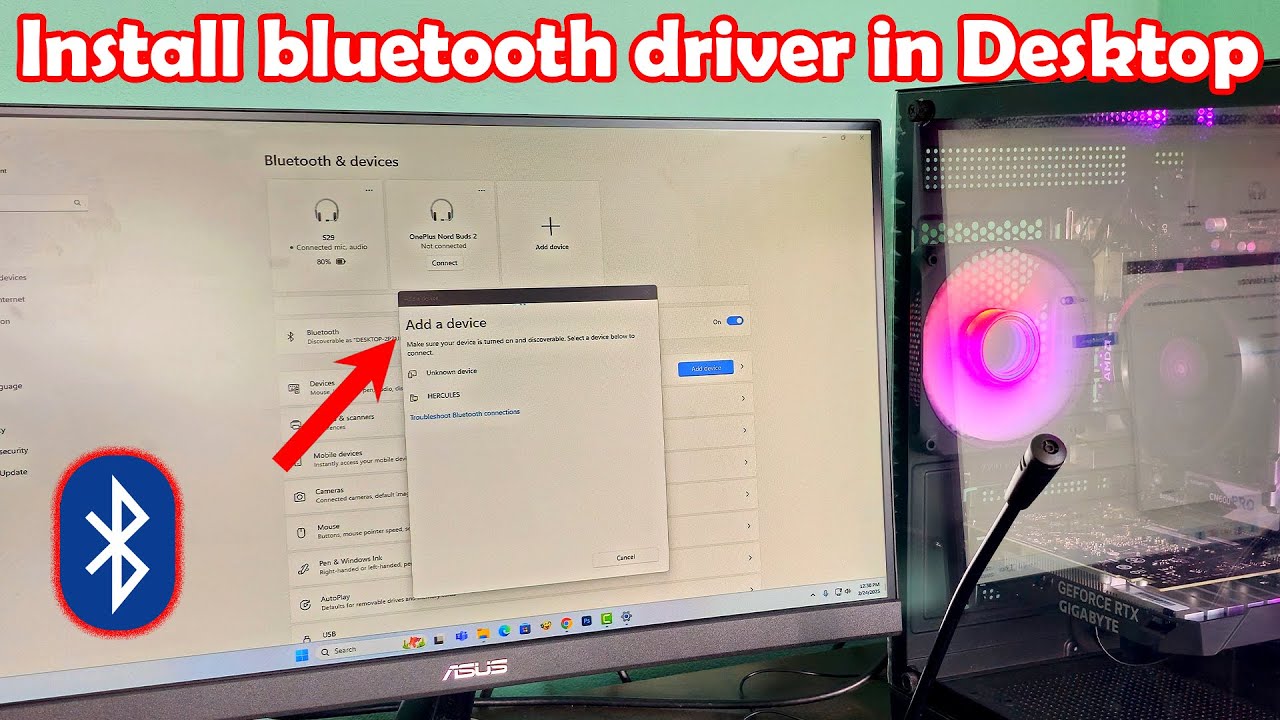How to install bluetooth driver in windows 11 desktop - YouTube