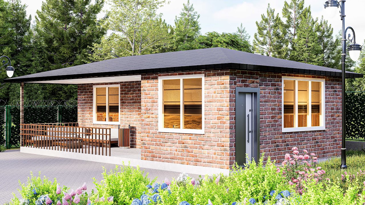 Маленький дом 44 м² 4K Ultra HD