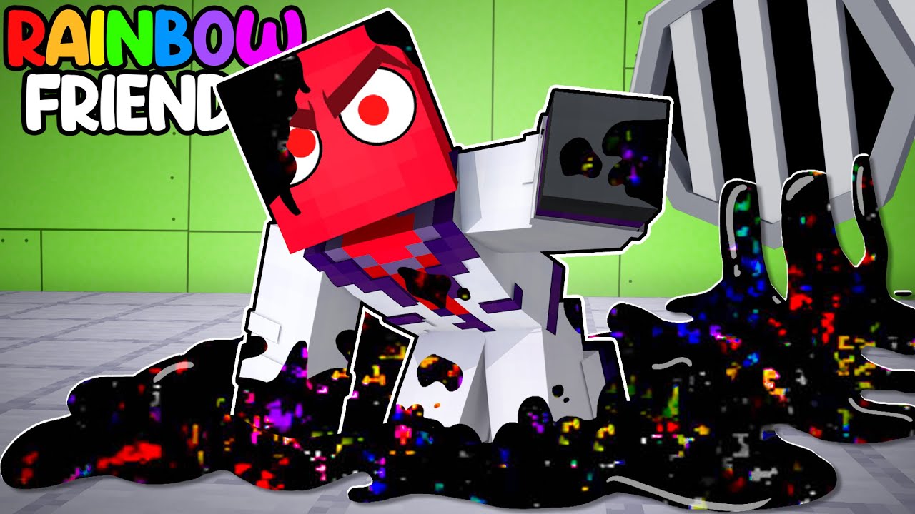 GLITCH RED Roblox Rainbow Friends in Minecraft! 