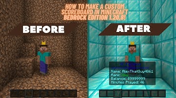 How to Make a Custom Scoreboard in Minecraft Bedrock edition 1.20.8!