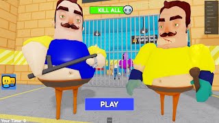 HELLO NEIGHBOR BARRY'S PRISON RUN Obby New Update Roblox  All Bosses Battle FULL GAME #roblox