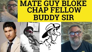 🔵 Fellow Chap Gent Dude Blighter Guy Geezer Boy Lad Customer Buddy - Meaning Usage and Examples
