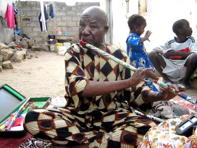 Ousman Bah in flute peul