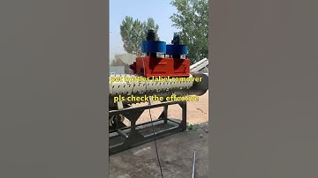 PET bottles labelremover / label separating removing machine