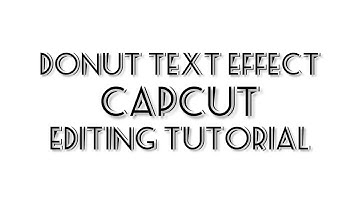 DONUT TEXT EFFECT #capcutedit #tutorial #israelcaregiver #magic #texteffect @baebssilva