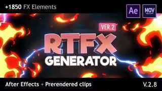 RTFX Generator [1850 FX elements] [After Effects + Pre-rendered clips]