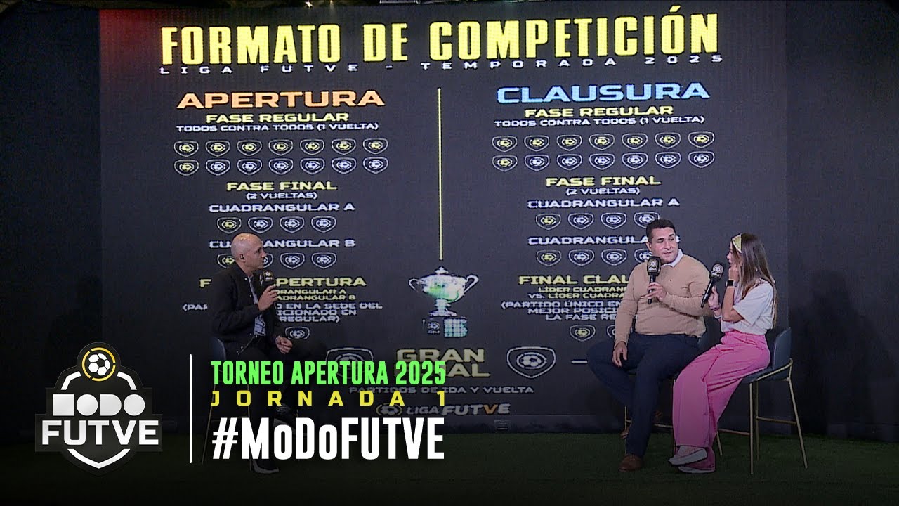 MoDo FUTVE | Programa Oficial de la Liga FUTVE | Jornada 1 Temporada ...