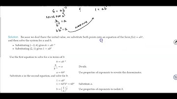 Math 10 6.1 Example 5 Writing an Exponential Model When the Initial Value is Not Known