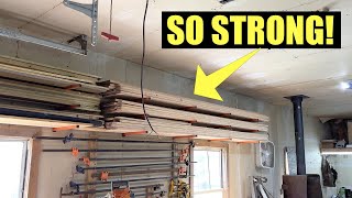 Lumber and Metal Wall Storage on a Budget - HomyDom Strong Wood Organizing For Shop