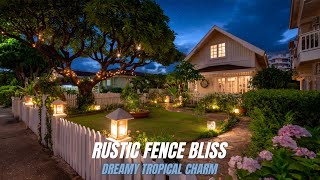 Countryside Bliss: Dreamy Rustic Tropical Farmhouse Fence Designs