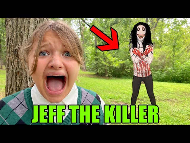 We SAW JEFF The KILLER in the WOODS!!! 