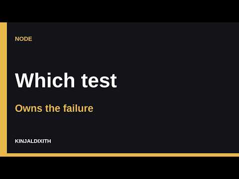 Node.js Unit vs Integration Tests: Which Test Owns the Failure