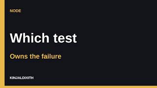 Node.js Unit vs Integration Tests: Which Test Owns the Failure