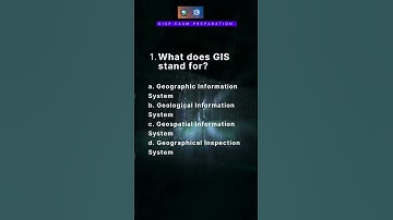 Q.101. GISP EXAM PREP—GIS #interview #gis #arcgis #arcgistutorial #arcgispro #quiz #exam #shorts
