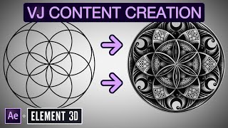 How To Create VJ Loops in the OrnaMental Style - a step-by-step #AfterEffects & #Element3D tutorial