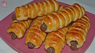 فطائر تركية سهلة التحضير رااااااائعة جدااا كالكرواصون جديييدة %100 هشة كالقطن