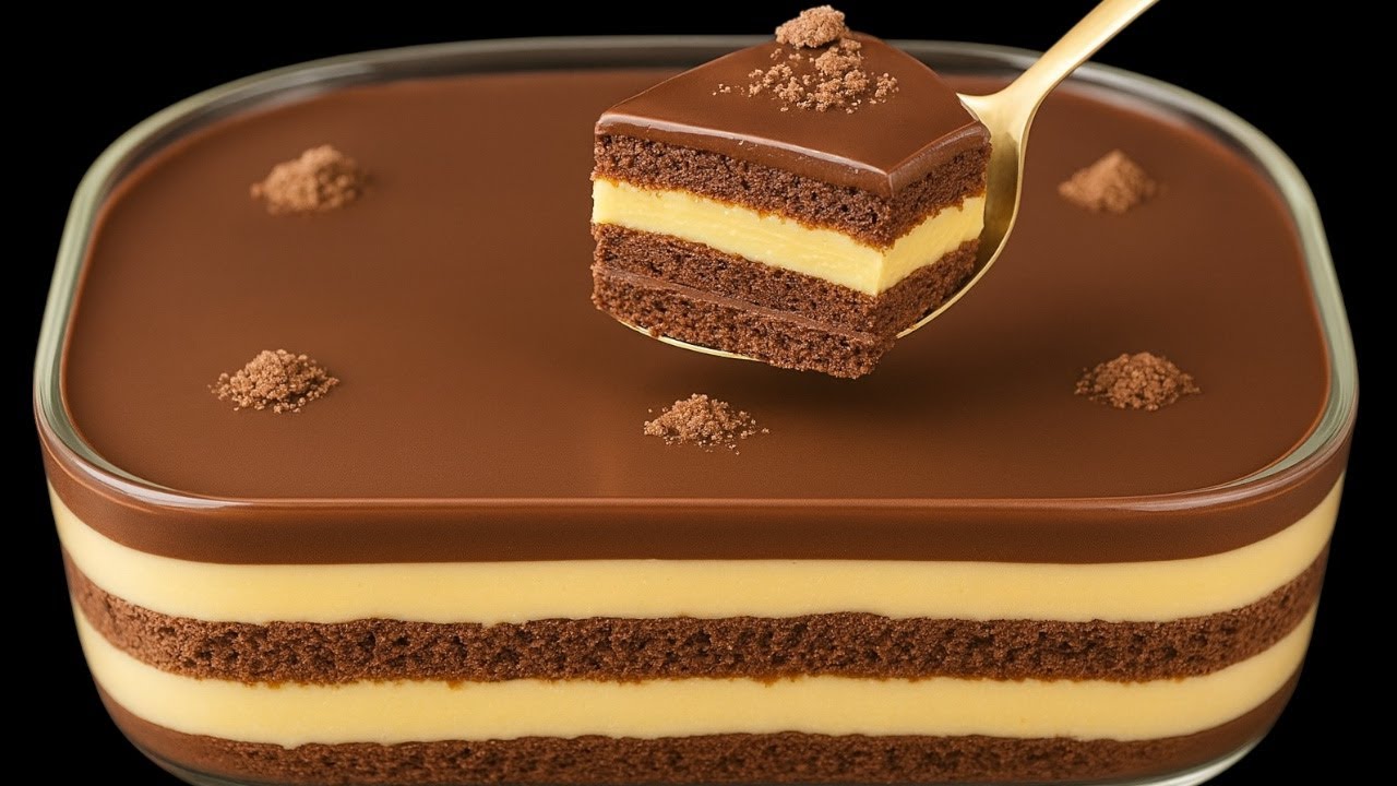 Ein Schokoladenkuchenrezept ohne Backen in 10 Minuten. Einfach und lecker!