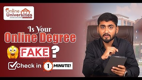 FAKE Online Degree? 😲 Check UGC Approval in 1 Minute! | Is Your University Valid?