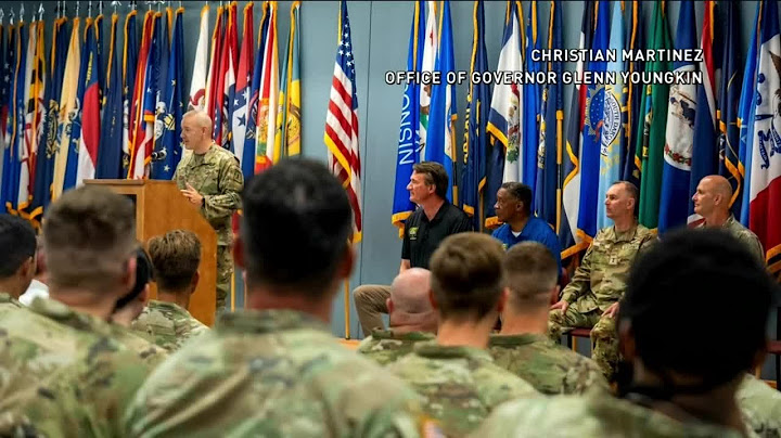Governor meets with Virginia National Guard ahead of Texas deployment