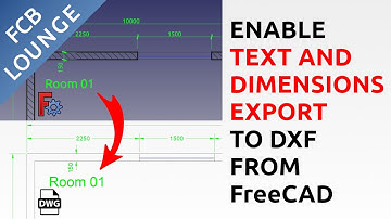 Enable Draft Text and Dimensions Export to DXF and DWG from FreeCAD with legacy DXF exporter