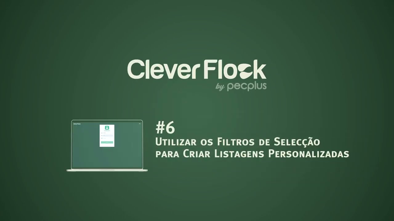 Utilizar os filtros de selecção para criar Listagens Personalizadas