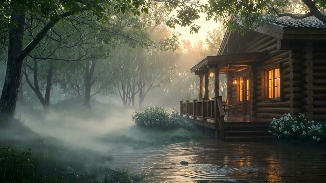 Gentle Spring Rain in the Forest | Deep Sleep & Relaxing Nature Sounds