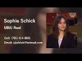 Sophie Schick - MMJ & Reporter Reel 2024