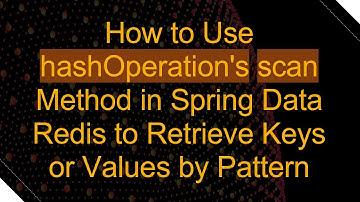 How to Use hashOperation