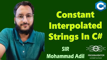 C# 10 New Features | Constant Interpolated Strings | C# Programming | C# Tutorials (Hindi/Urdu)