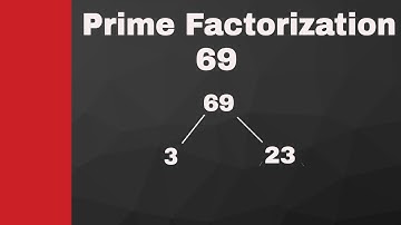 Prime factorization and Factor Trees for 36 and 69