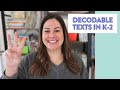 3 Tips for Using Decodable Texts in Your Classroom! // How to use decodable texts in K-2