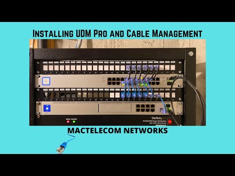 Installing UDM Pro and Cable management