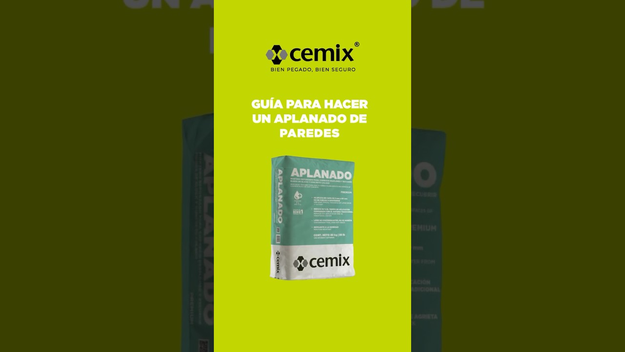 Guía para hacer un aplanado de paredes. #Cemix #Aplanado #Adhesivos #Estucos