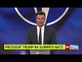 Prezident Trump na summitu NATO v Ankaře