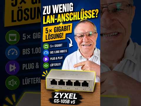 Zyxel GS-105B v5 Test – 5-Port Gigabit Netzwerk Switch Video