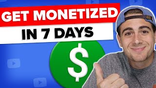 How To Monetize a New YouTube Channel in ONLY 7 Days (works for all niches)
