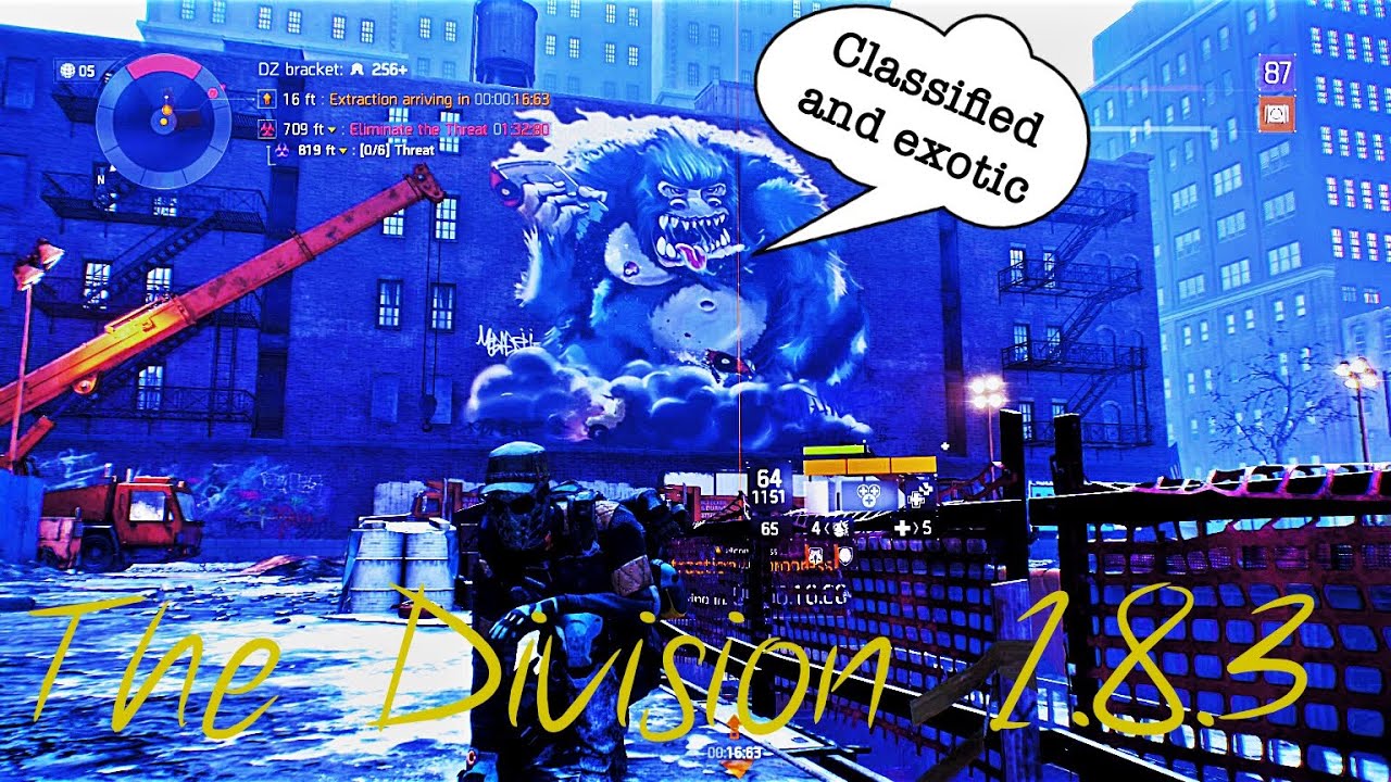 The division 1.8.3, best solo route for classified gear and exotic