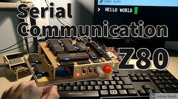Computador Z80 com teclado PS/2 e UART - DART e SIO - Comunicação Serial