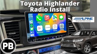 2014  2019 Toyota Highlander Radio Install