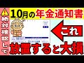 【絶対確認しろ】10月に届く年金通知書 この大事な2か所必ず確認してください！12月に年金受給者全員がもらえる"政府からの特別ボーナス"と年金振込通知書の重要チェックポイントを完全解説します