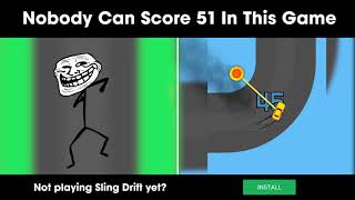 Sling Drift - Nobody Can Score 51 In This Game screenshot 5