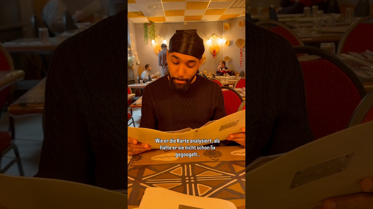 … und trotzdem sitzt er da, als würde er die zum ersten Mal sehen 