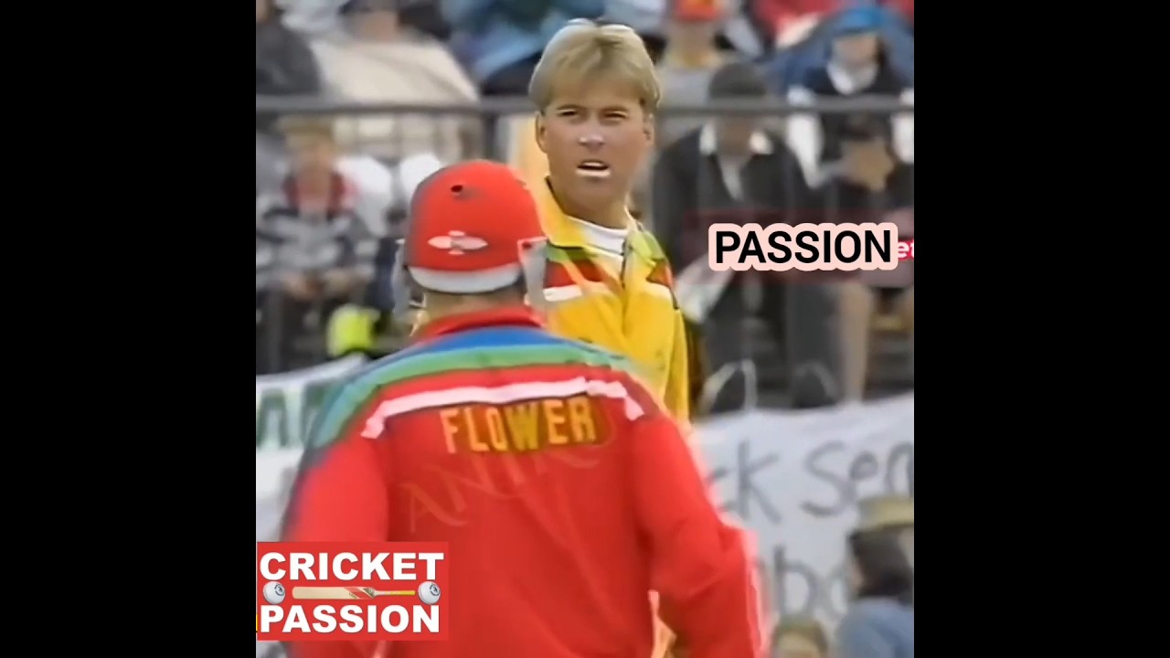 Bruce Reid impressive seam bowling to Andy flower.Australia vs Zimbabwe