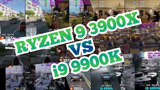 Nine games comparison test | Ryzen 9 3900x vs i9 9900k