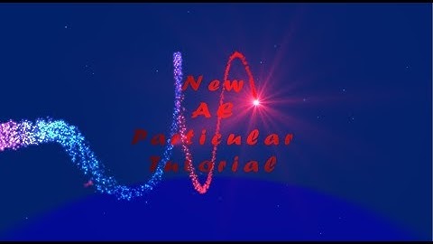 After Effect Tutorial - Make Colorful Magic Particles Title Using Trapcode Particular